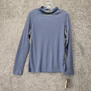 Ultimate Terrain Men's Shirt Trailhead Performance Mock Quick Dry Blue Medium